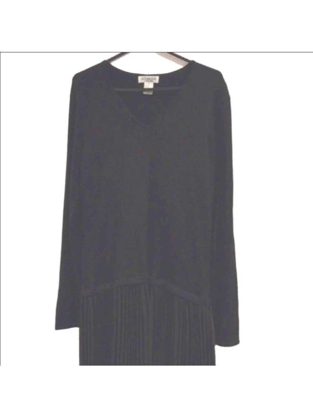 Vintage Knitted Lined Midi Dress Pleated Skirt Medium - Picture 3 of 9